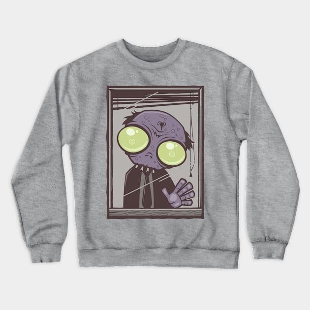 Office Zombie Crewneck Sweatshirt by fizzgig